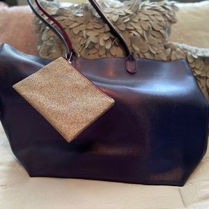 Bath & Body Works Tote w/ Glitter Wristlet